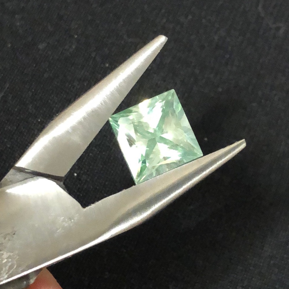 4.50 carat princess Moissanites